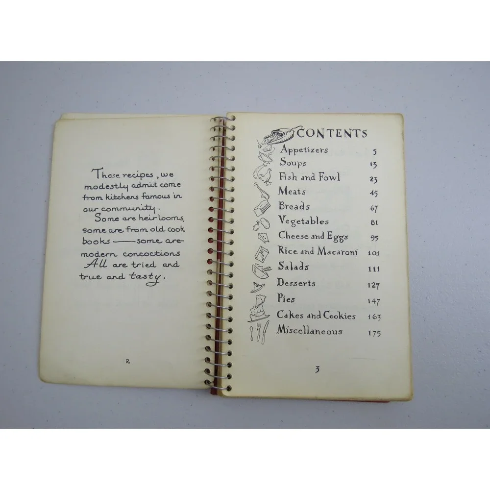 Kitchen Scoops Vintage Cookbook Trinity Episcopal Church Covington Kentucky